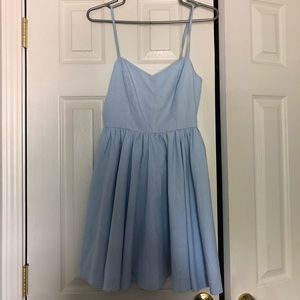 💙 Light blue and white striped dress